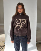 Collar Cardigan in Teddy