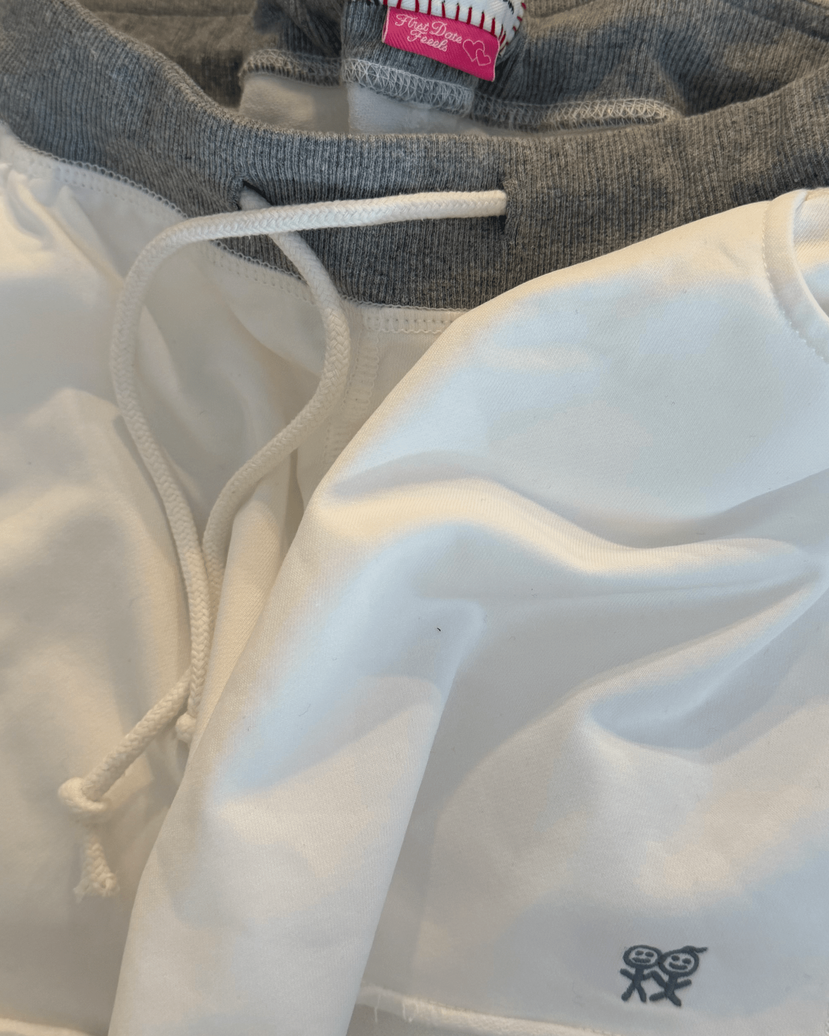 Stay Over Shorts in White