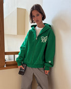 Stolen Zip Hoodie in Green