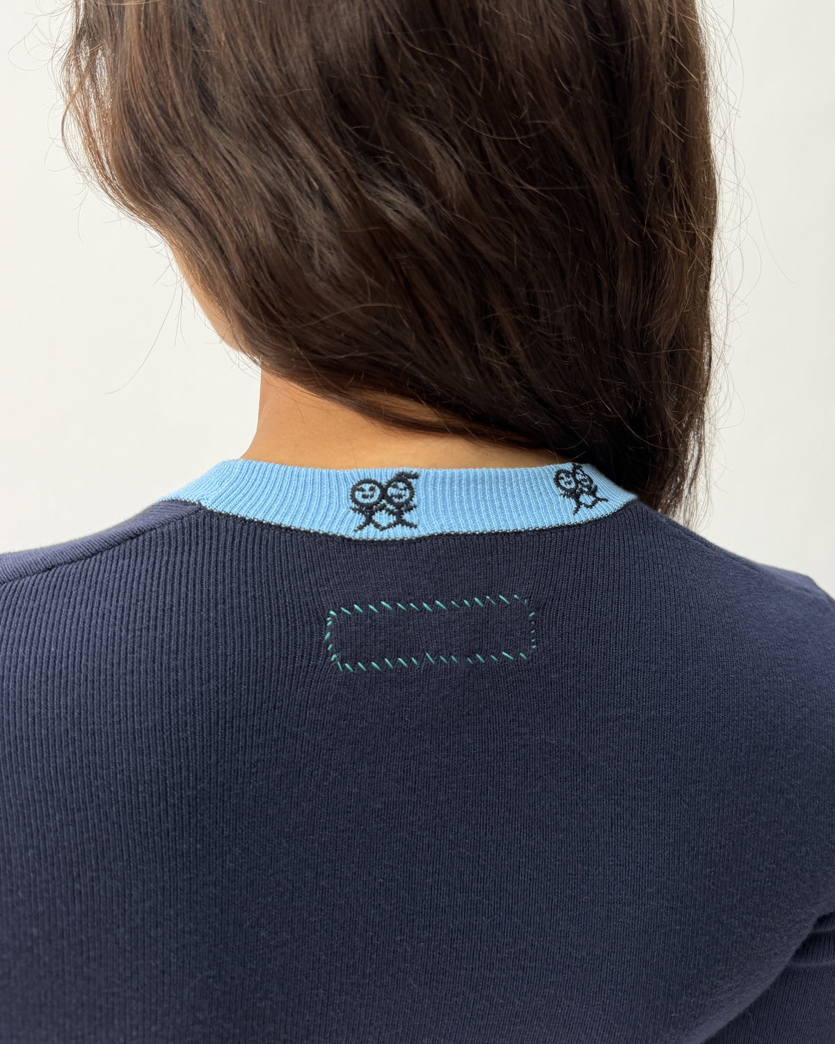 KT01 Scoop Neck Knit Top Blue 03 View PDP