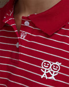 Kids Logo Fitted Polo Shirt in Red