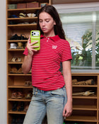 Kids Logo Fitted Polo Shirt in Red