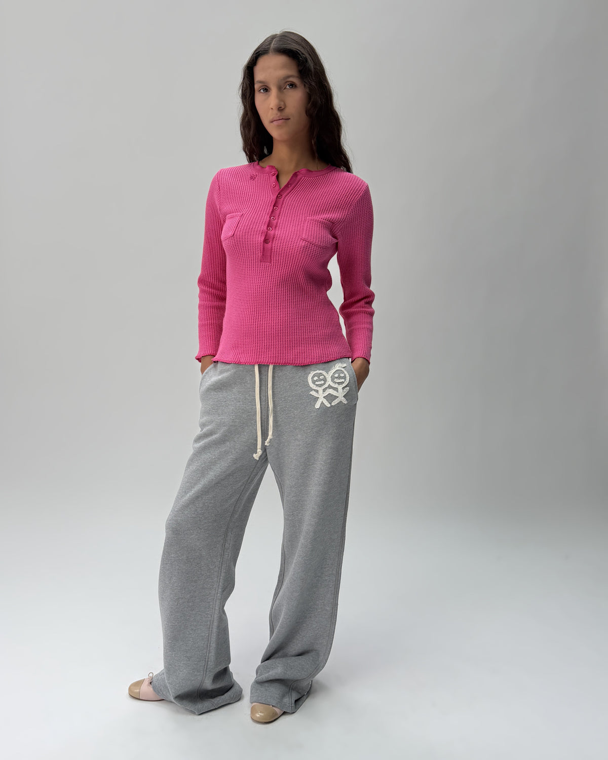 NP01 Wide Leg Sweatpants 90s Grey 03 View PDP