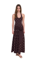 Waldorf Dress in Brown Polka Dress