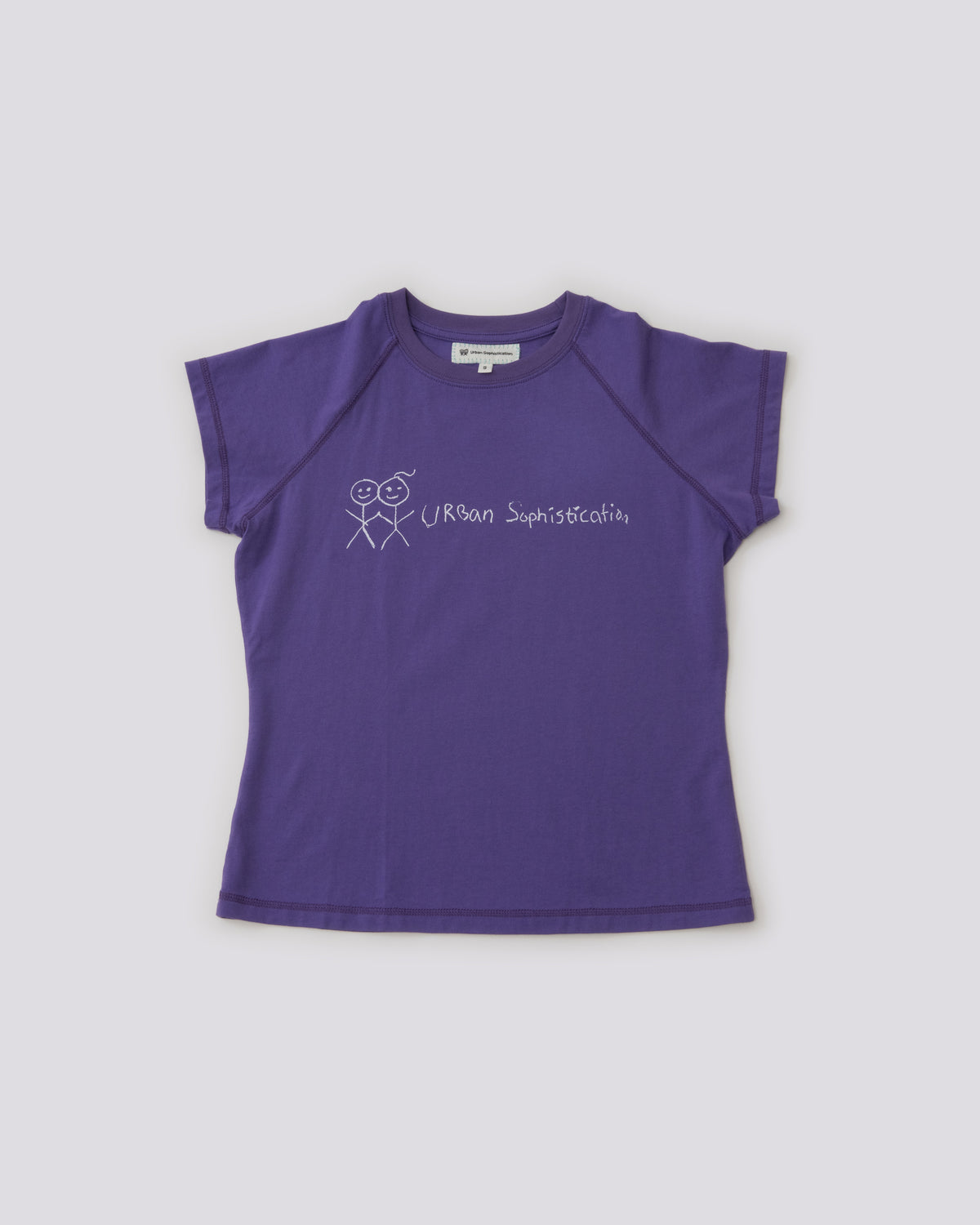 RT01 Raglan T Shirt Purple 03 Front Flat PDP