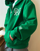 Stolen Zip Hoodie in Green