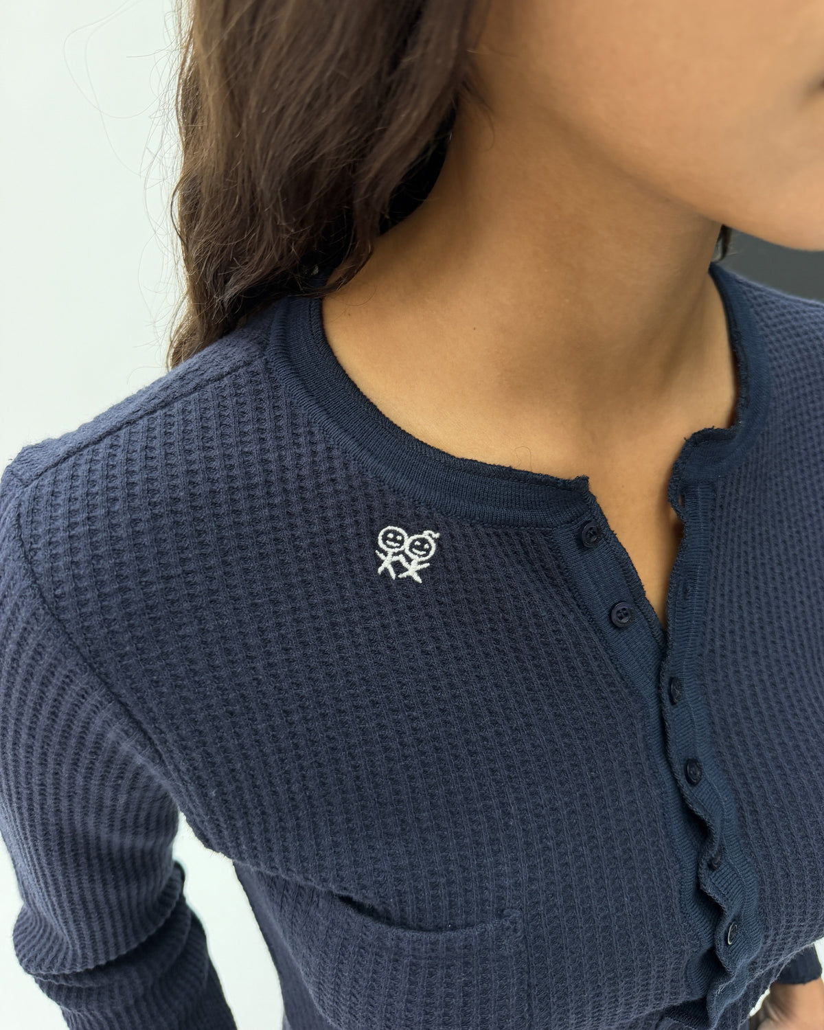 WS01 Waffle Henley Navy 03 View PDP