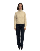 Collar Cardigan  in Butter Cream