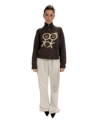 Collar Cardigan in Teddy