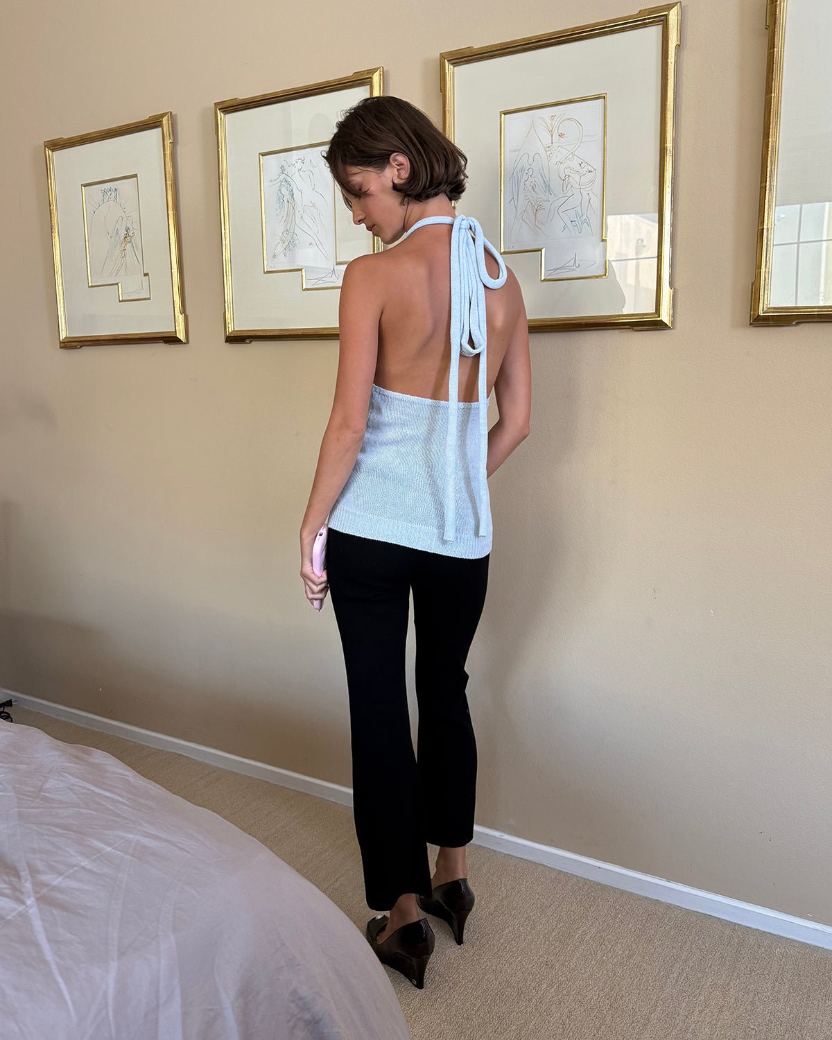 Felt Something Top in Light Blue