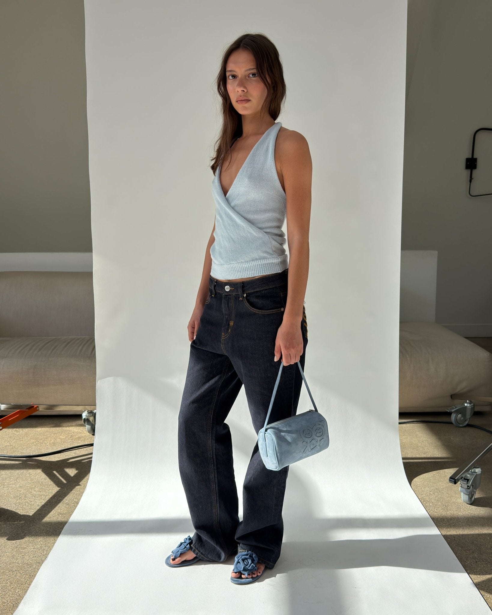 Felt Something Top in Light Blue