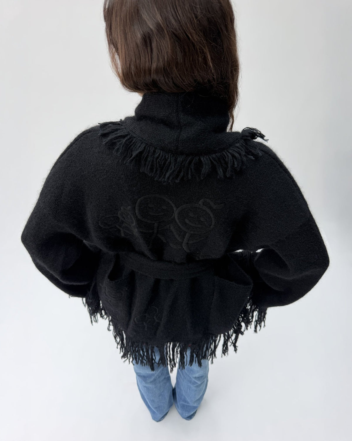 FJ01 Fringe Jacket Black Onyx 02 View PDP