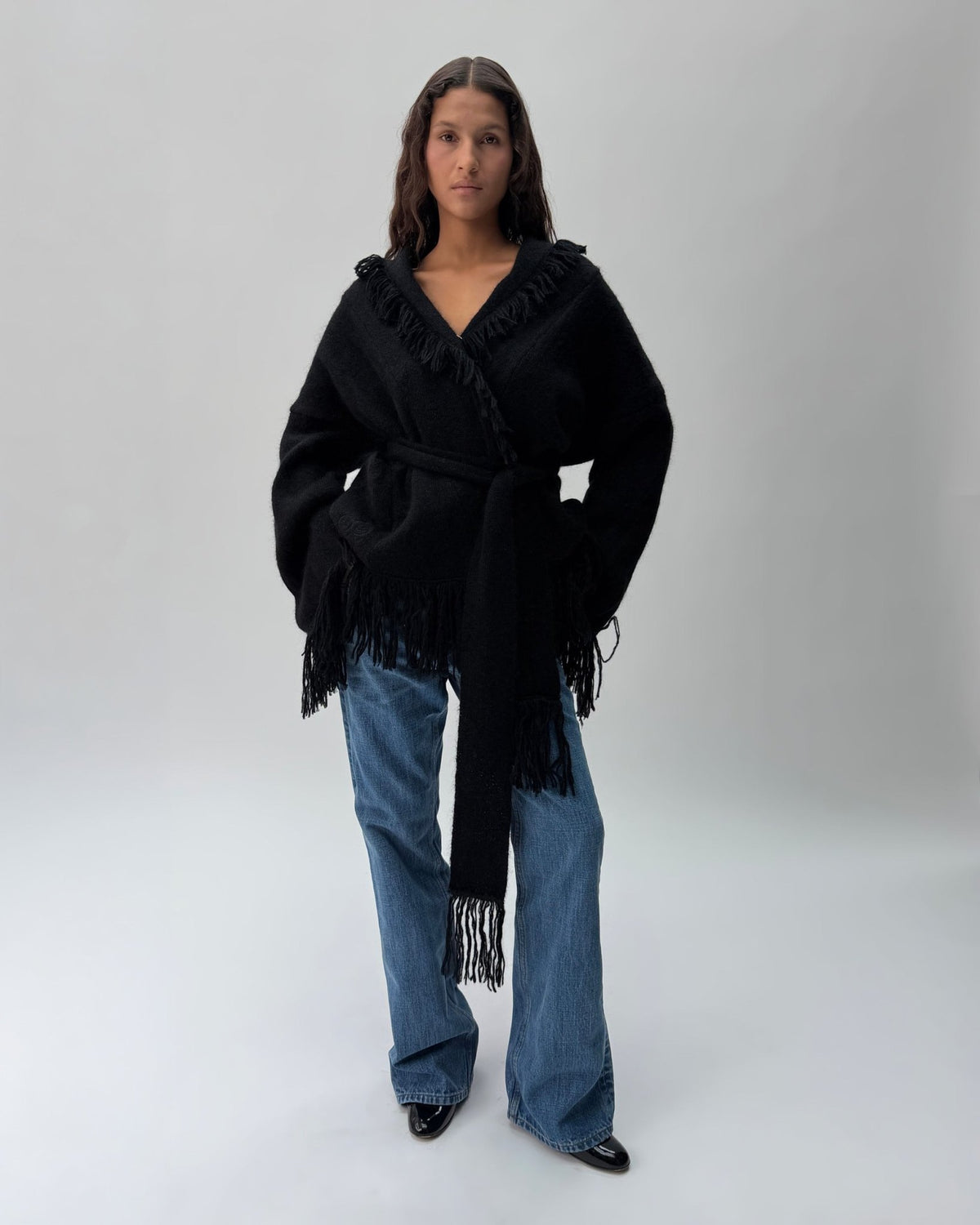 FJ01 Fringe Jacket Black Onyx 03 View PDP