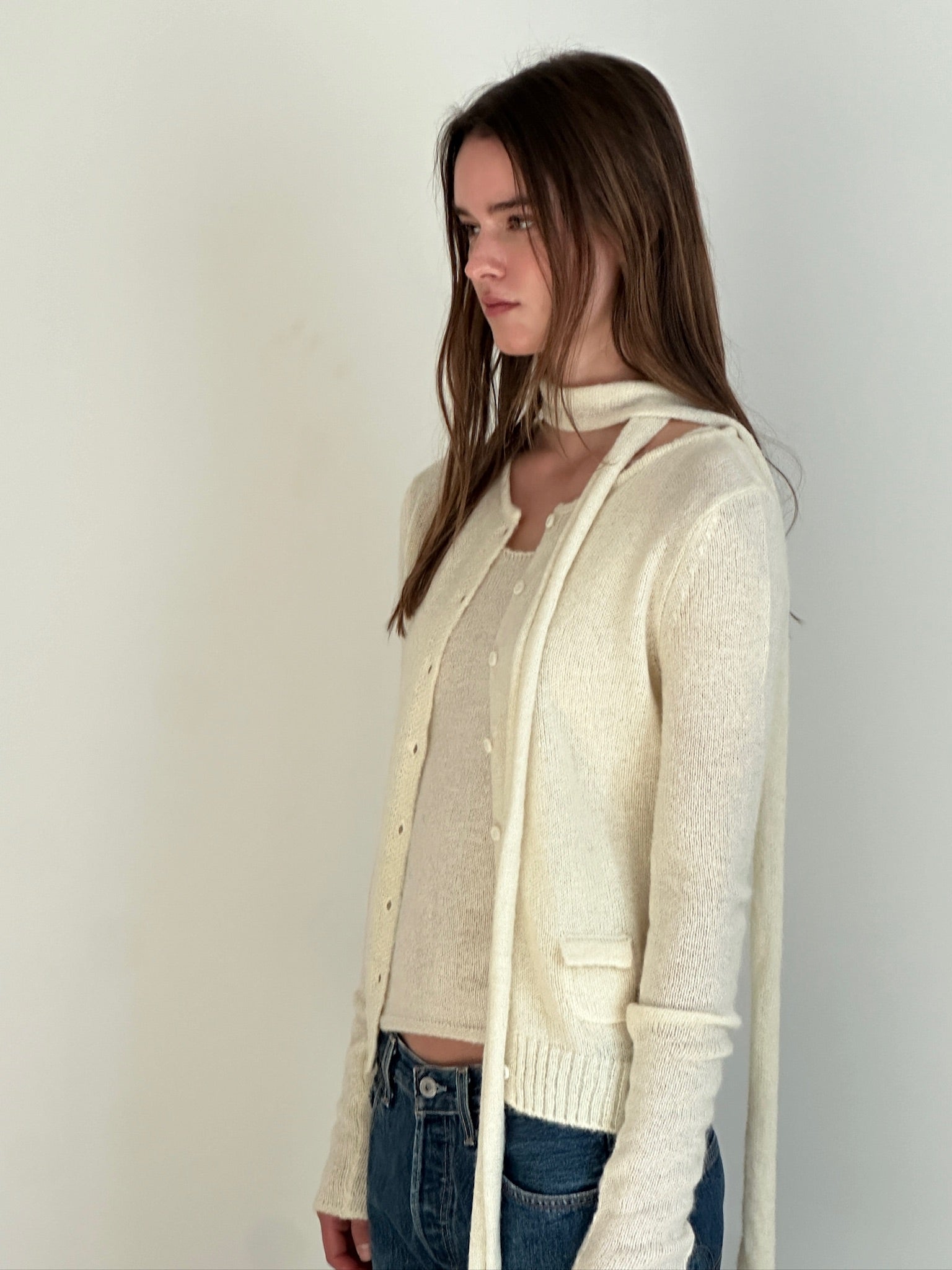 Four Seasons Cardigan in Cream