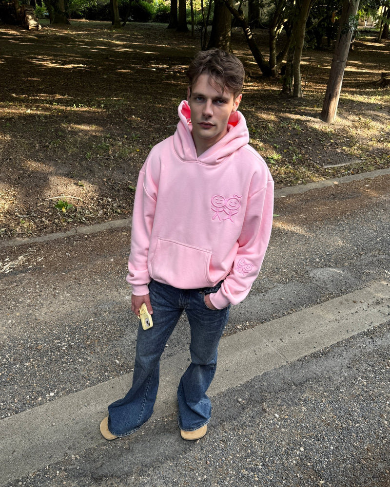 Kids Hoodie Regular Fit in Creamy Pink
