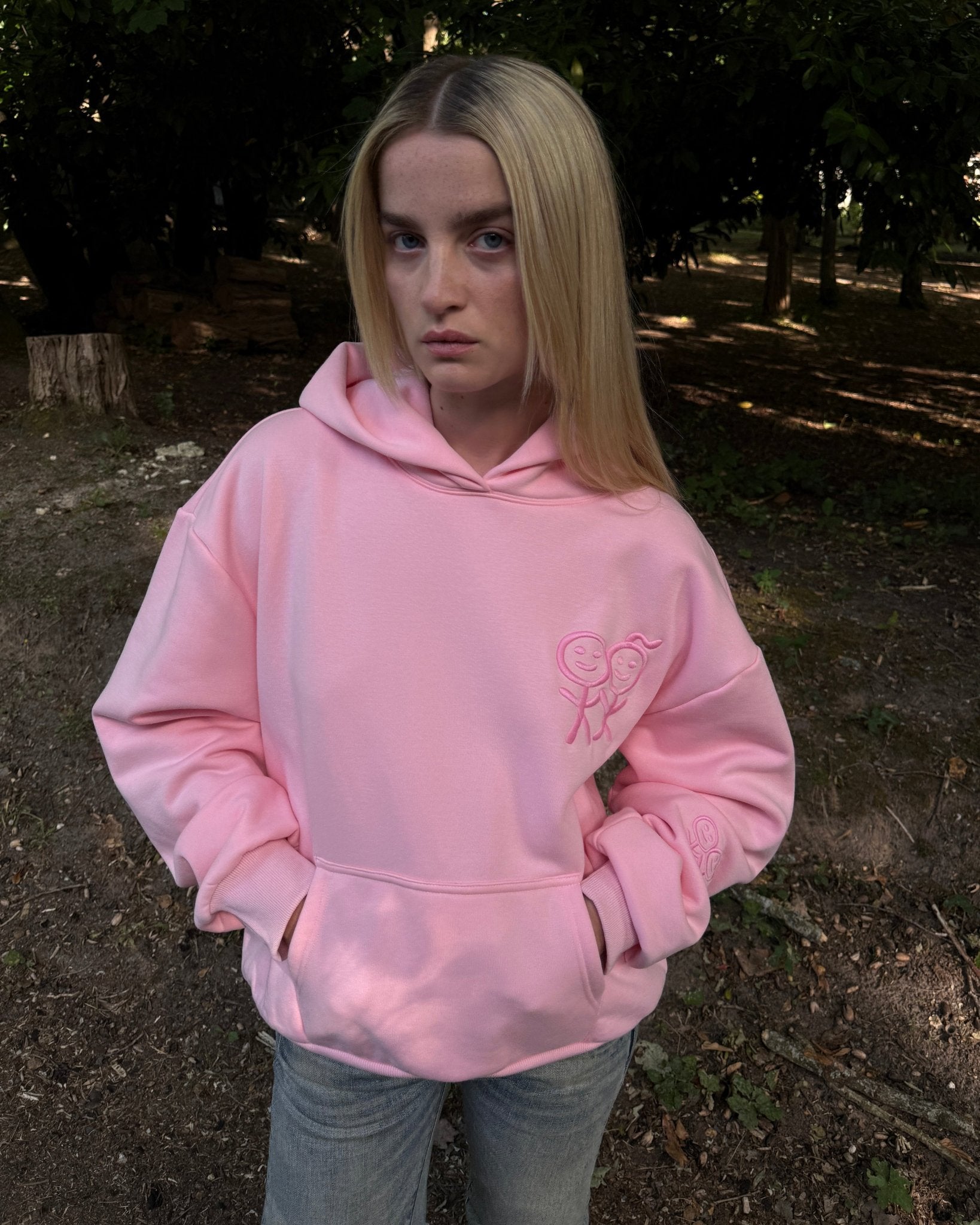 Kids Hoodie Regular Fit in Creamy Pink