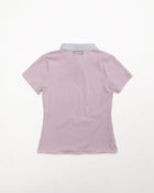 Kids Logo Fitted Polo Shirt in Pink and White Stripe