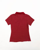 Kids Logo Fitted Polo Shirt in Red