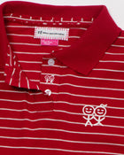 Kids Logo Fitted Polo Shirt in Red