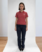 Kids Logo Fitted Polo Shirt in Red