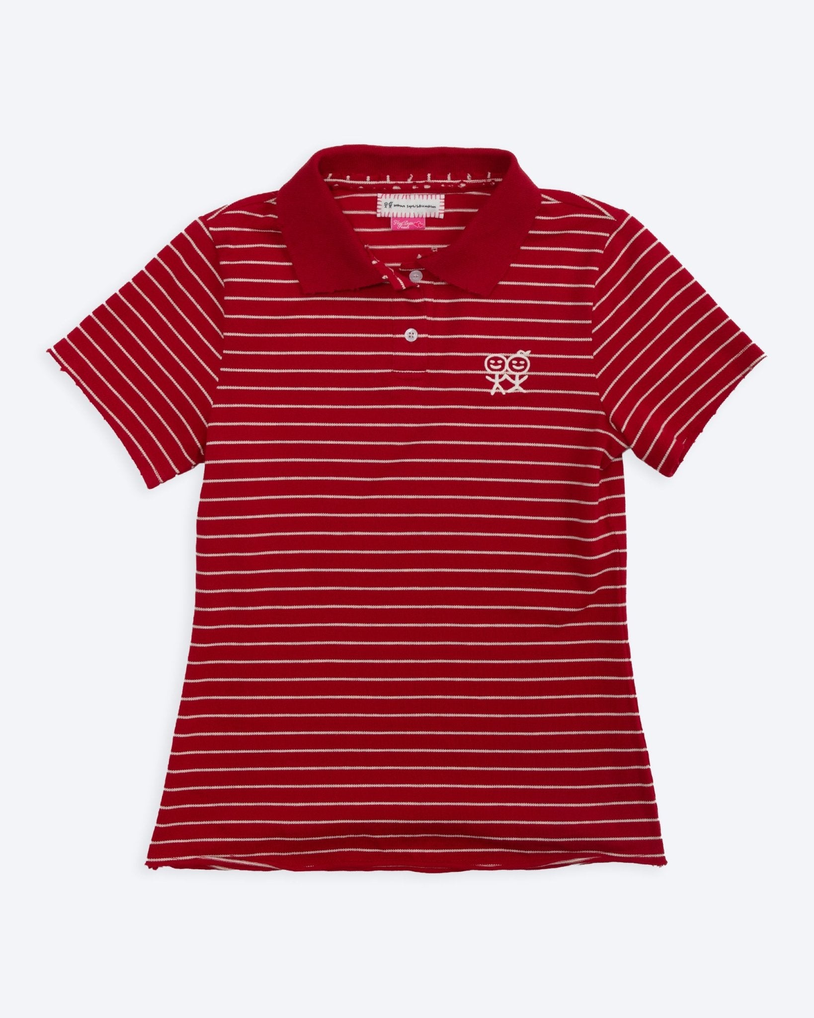 Kids Logo Fitted Polo Shirt in Red