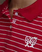 Kids Logo Fitted Polo Shirt in Red