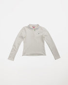 Kids Logo Long Sleeve Terry Polo in White