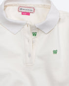 Kids Logo Long Sleeve Terry Polo in White
