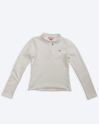 Kids Logo Long Sleeve Terry Polo in White