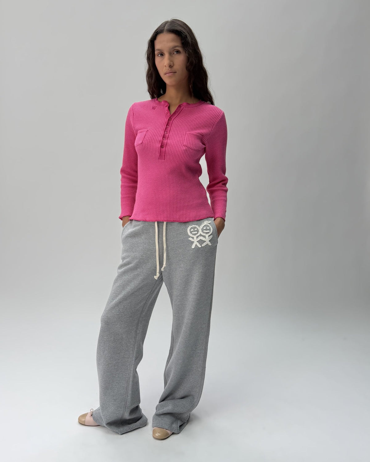 NP01 Wide Leg Sweatpants 90s Grey 03 View PDP
