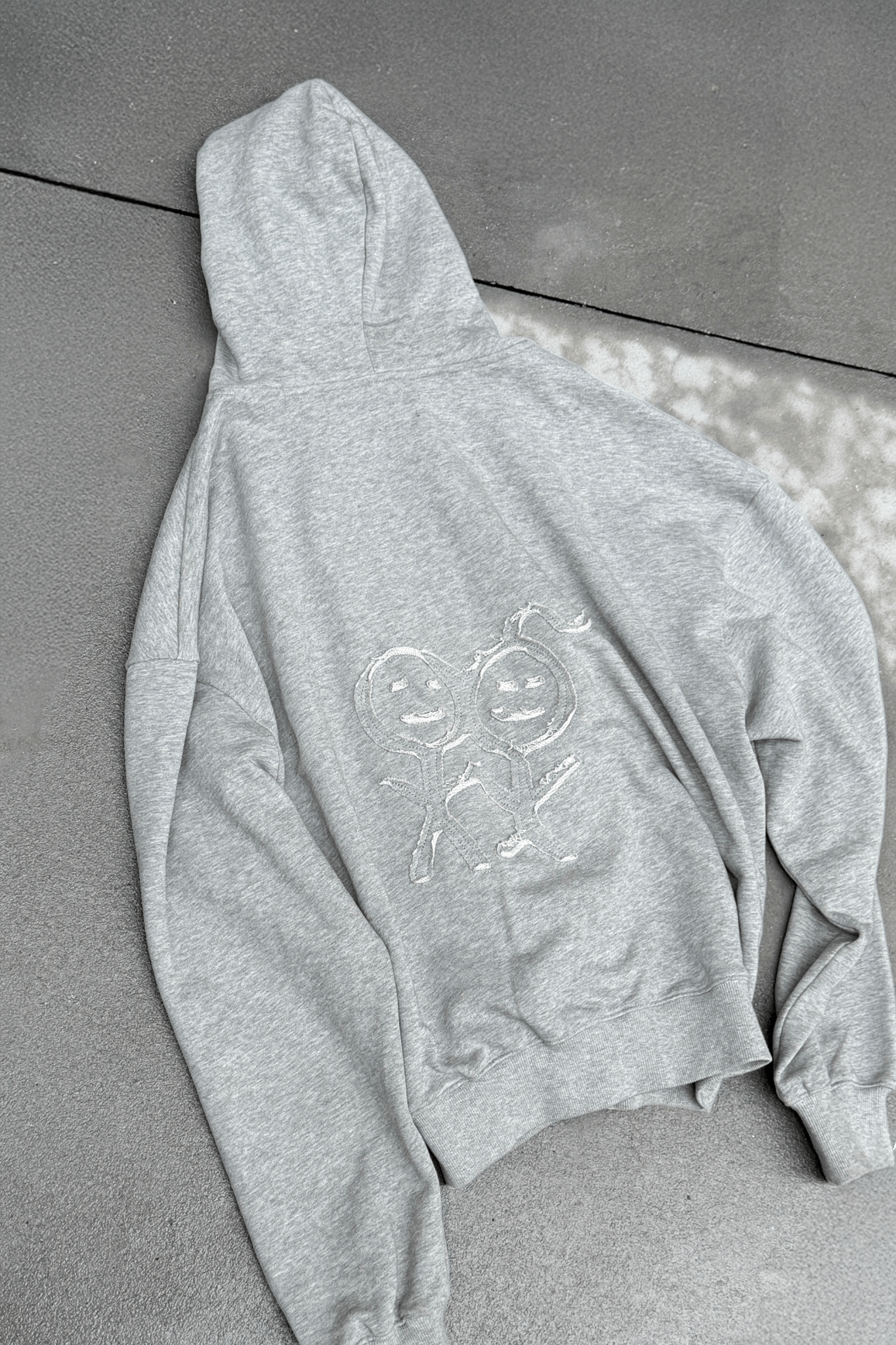Out and About Hoodie in Grey Melange