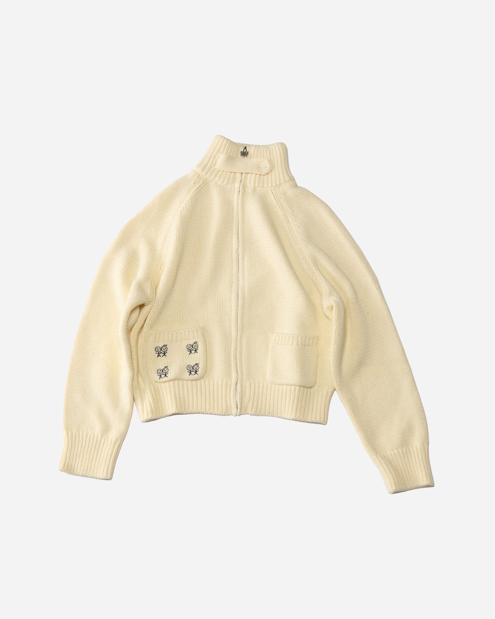 Collar Cardigan  in Butter Cream