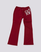 PS01 Flared Sweatpants True Red 03 Back Flat PDP