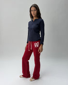 PS01 Flared Sweatpants True Red 02 View PDP