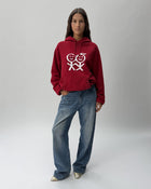 RH01 Cropped Ribbed Hoodie True Red 03 View PDP