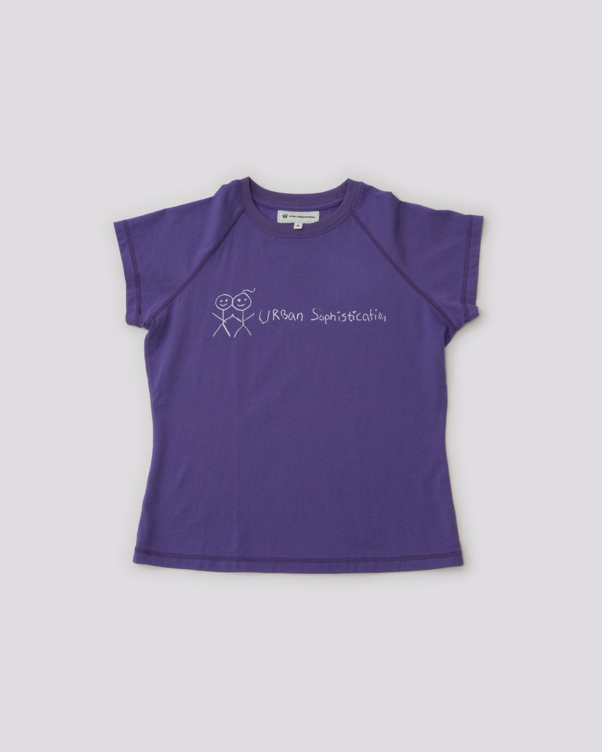 RT01 Raglan T Shirt Purple 03 Front Flat PDP