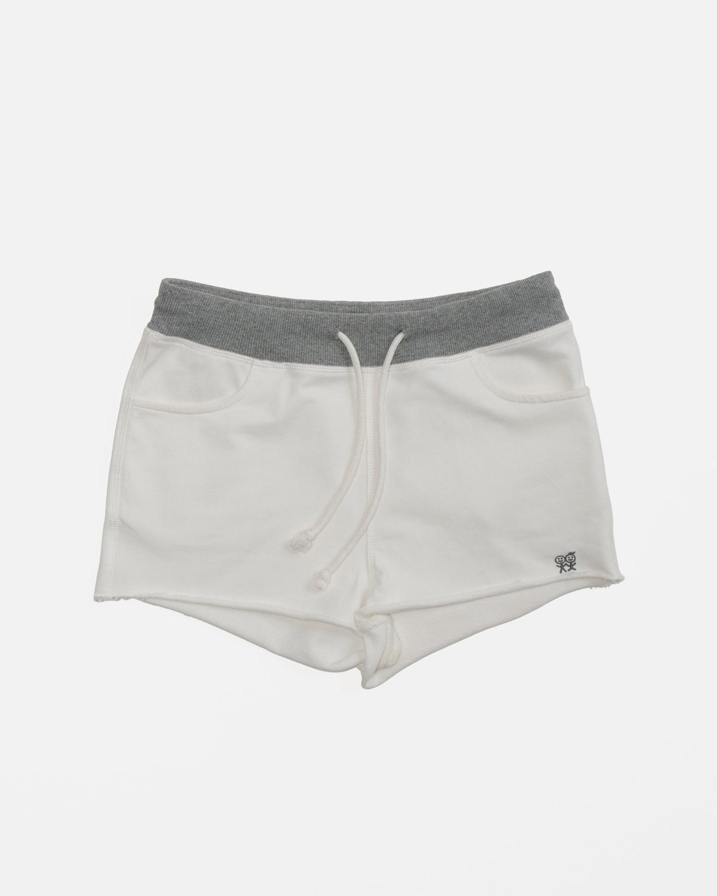 Stay Over Shorts in White