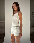 Stay Over Shorts in White