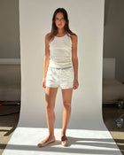 Stay Over Shorts in White