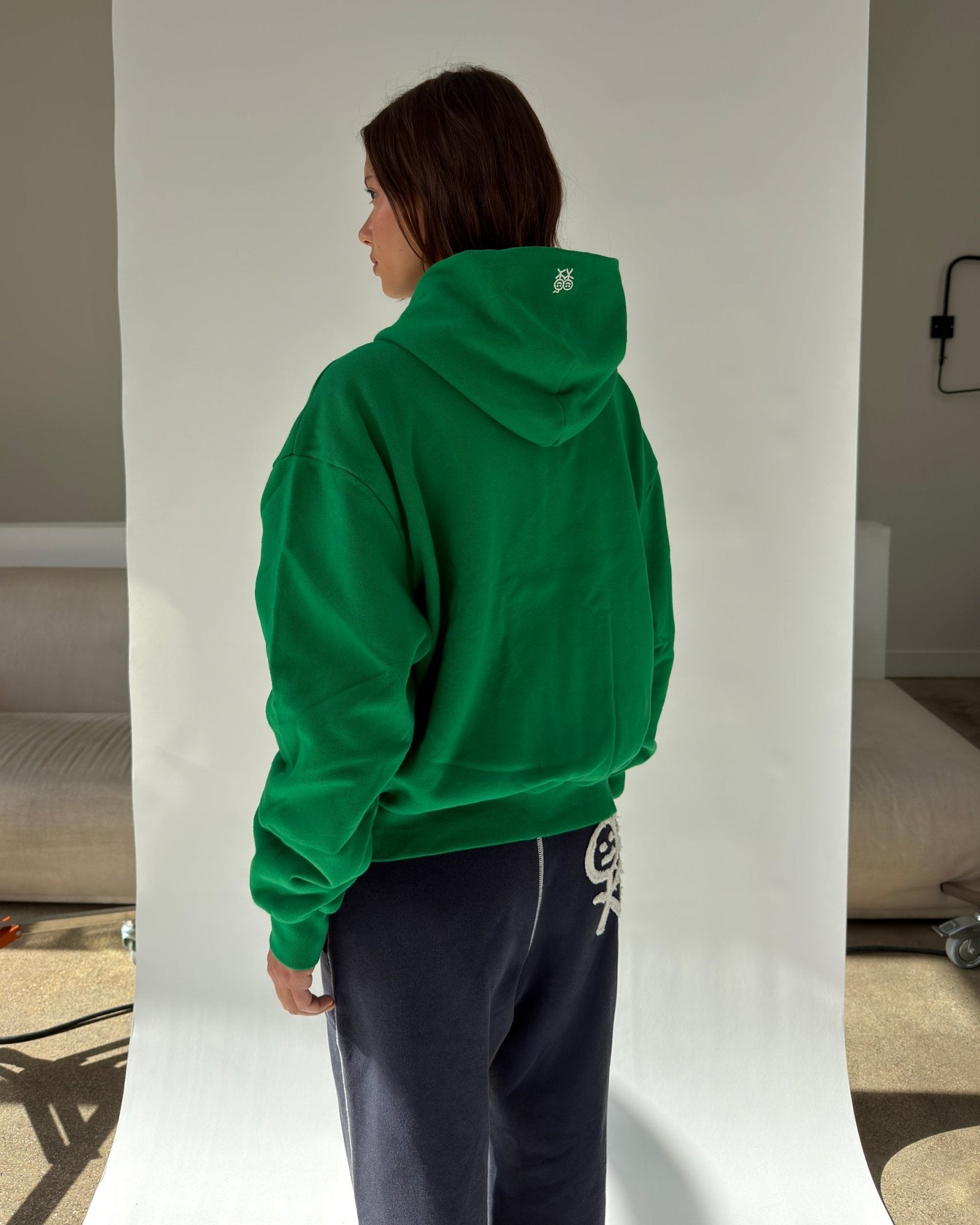 Stolen Zip Hoodie in Green