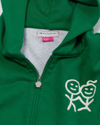 Stolen Zip Hoodie in Green