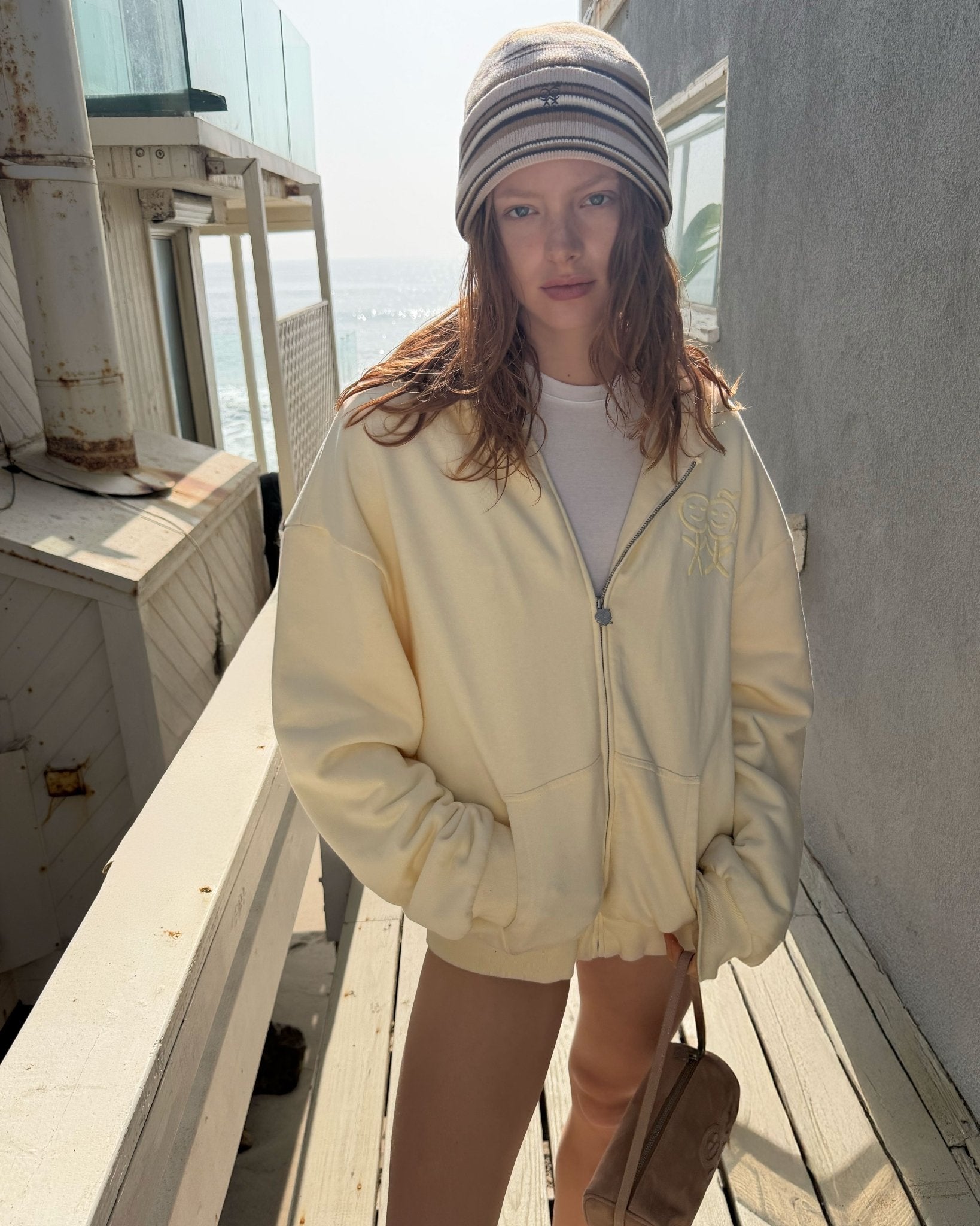 Stolen Zip Hoodie in Honey Glow