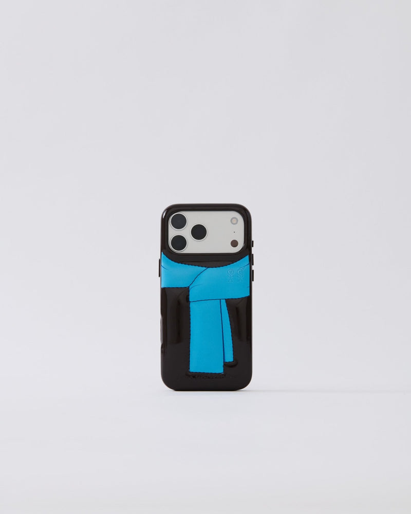 studio-flat|
The Dough Case - Cozy Brown & Blue — studio photograph