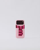 studio-flat|
The Dough Case - Cozy in Pink Stripes — studio photograph