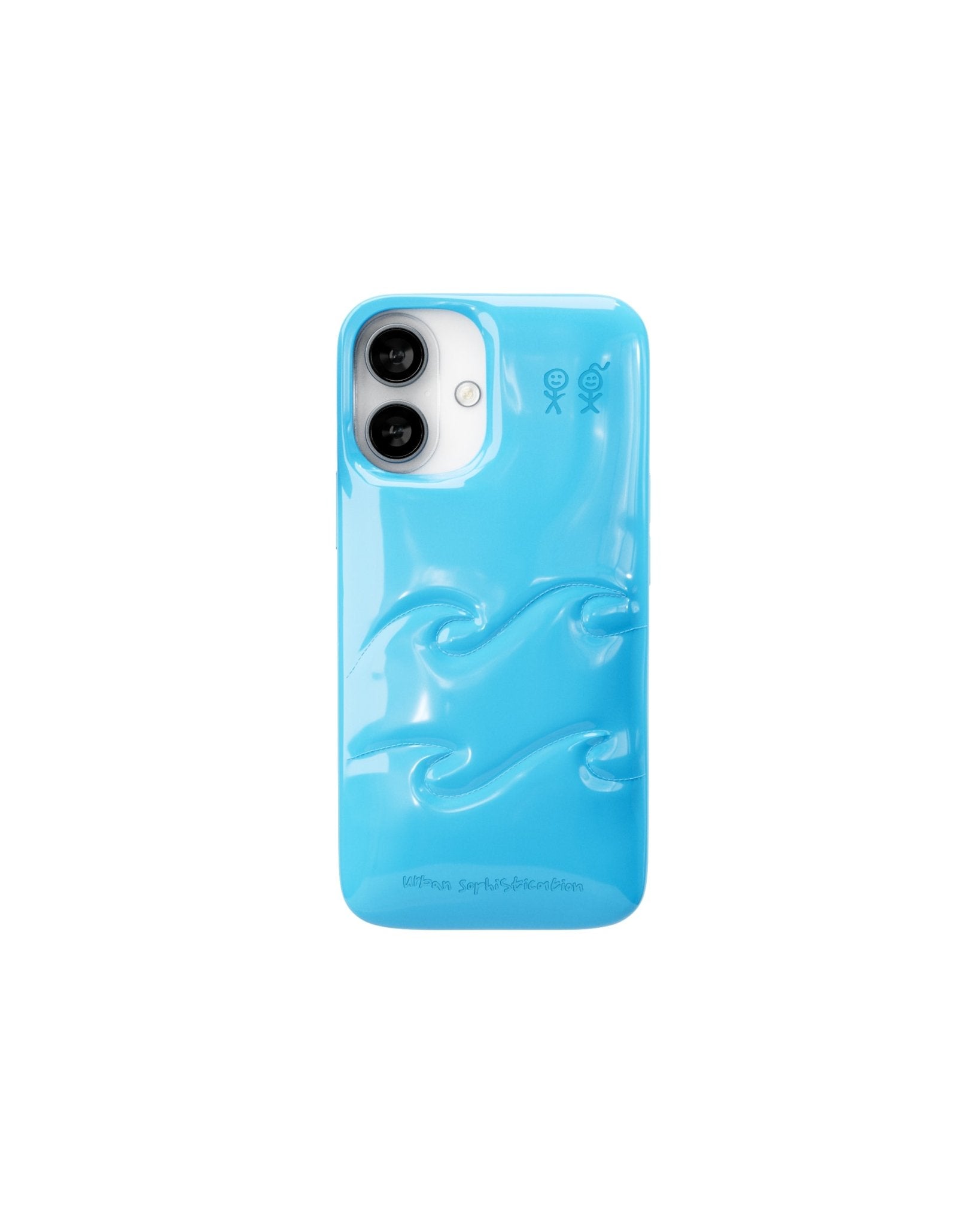 Urbansorhistication スマホケース【iPhone 16】 the-dough-case-wave-in-blue-