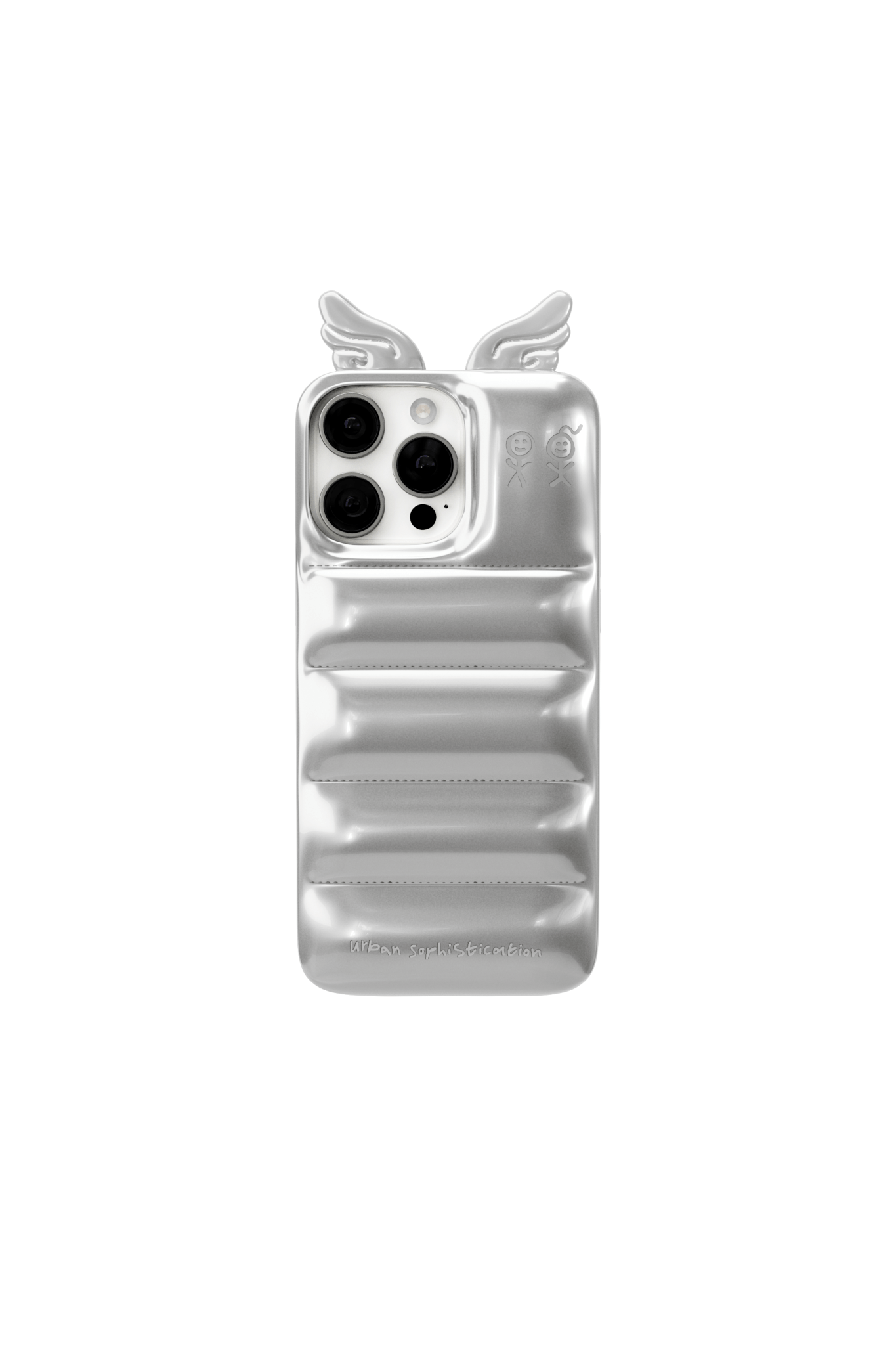 The Urban Sophistication iPhone16pro Puffer Case® - Polka Dots