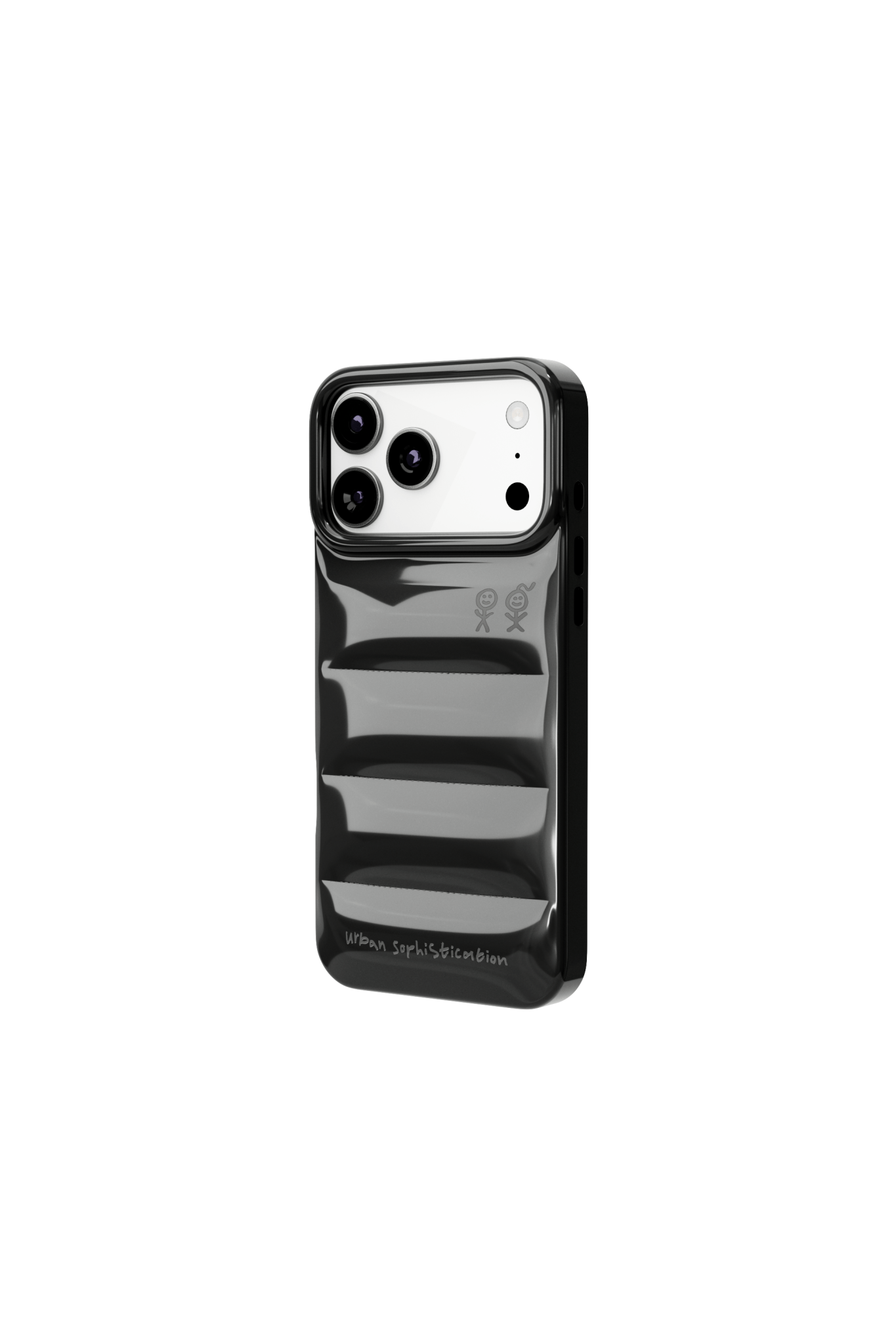 iPhoneアクセサリー Urban sorfistication The puffer case The Puffer Case® - Black Manhattan | Urban Sophistication