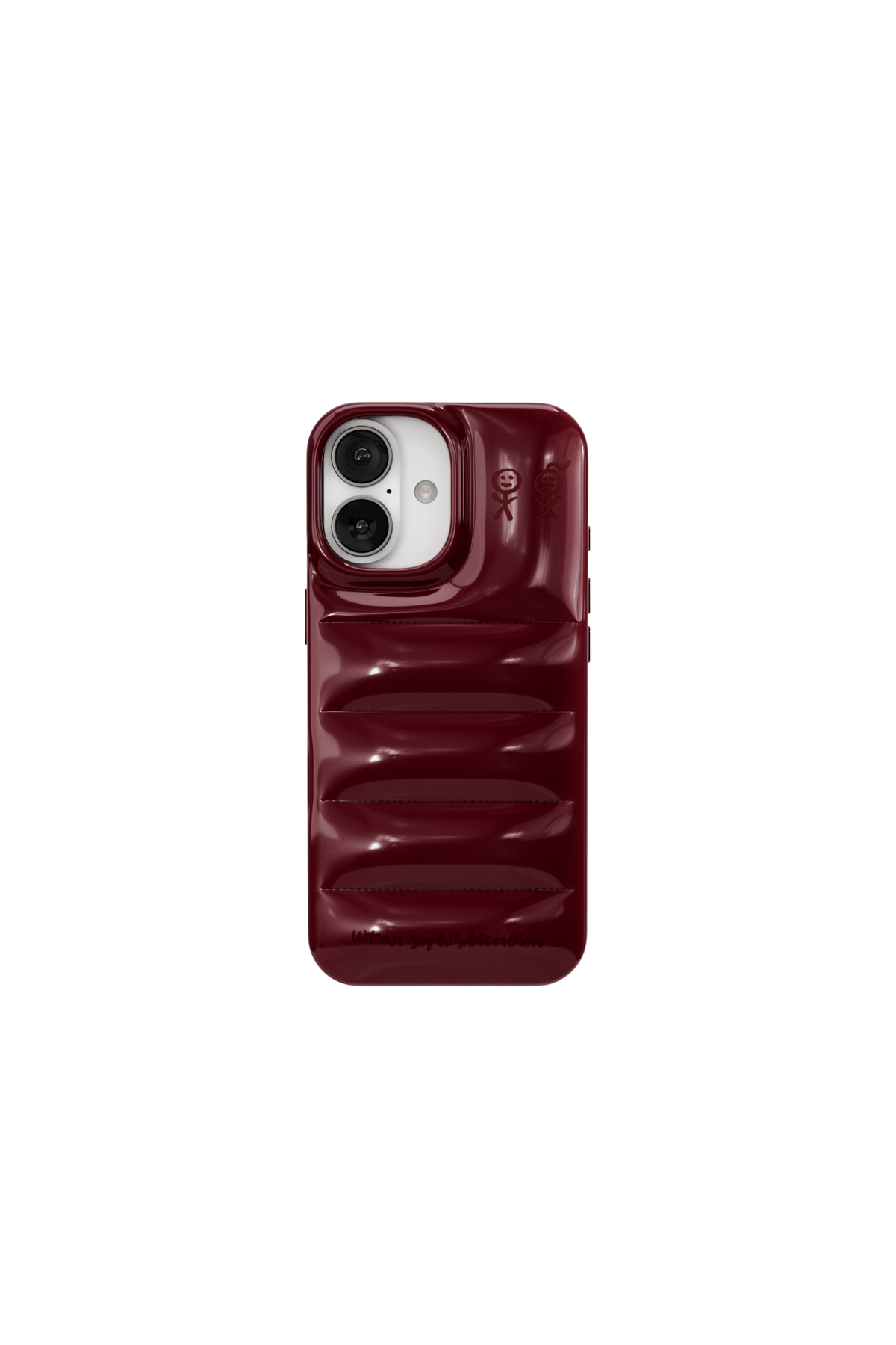urban sophistication バーガンディ The Puffer Case® - Burgundy | Urban Sophistication