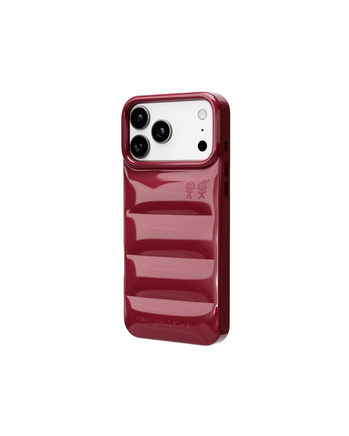 The Puffer Case® - Cola, angled view | phone-size_iphone-17-pro-max|