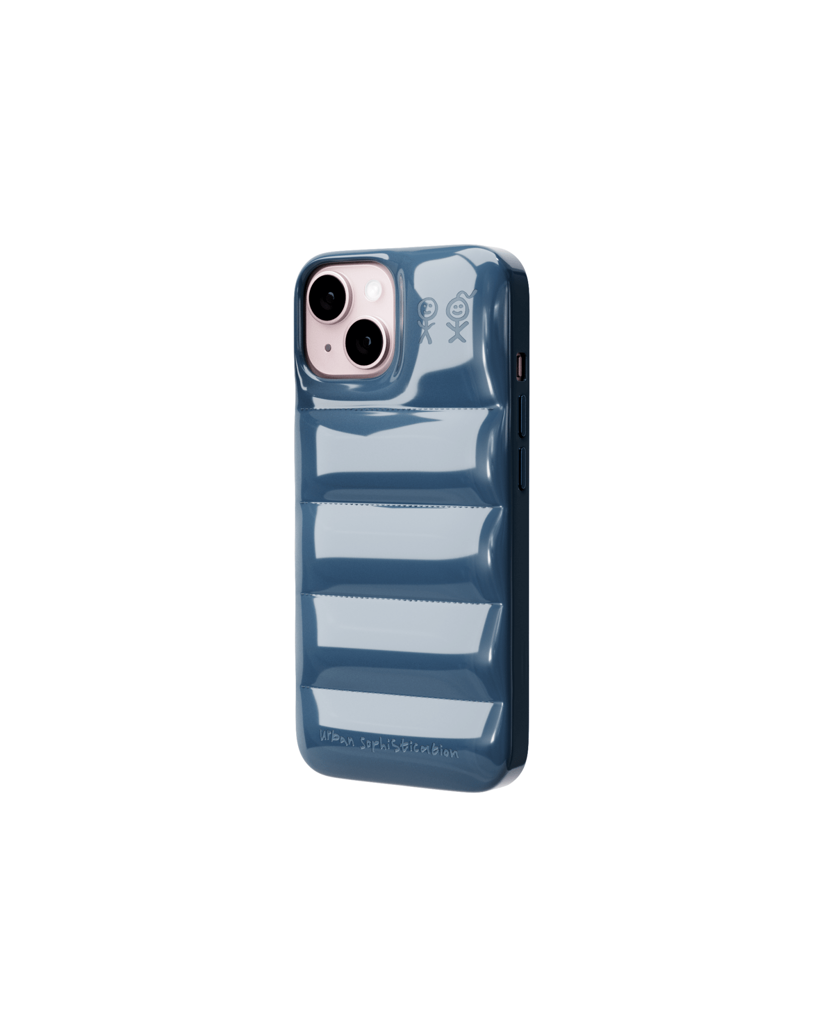 【アーバンソフィスティケーション】iPhone12/12Proケース Blue the-puffer-case-deep-blue-
